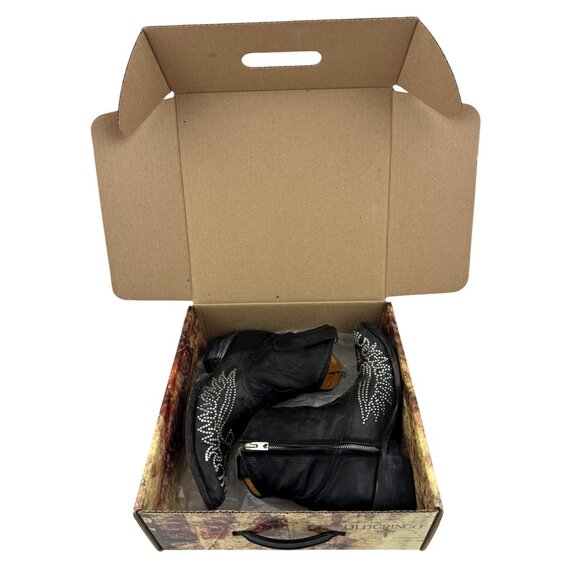 Size‎ 8 Old Gringo Eagle Swarovski Crystals Snip Toe Ankle Cowboy Cowgirl Boots - Picture 11 of 14